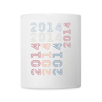 Geboren im Jahr 2014 Geburtstagsgeschenk 2014 Retro 2014 - Tasse - Weiß - Vorne