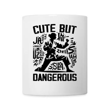 Süßes Karate Taekwondo Lustiges Karate Mädchen - Tasse - Weiß - Vorne