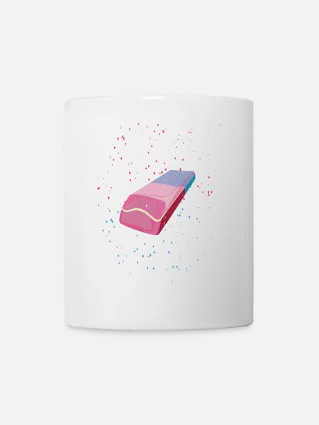 Eraser | Radiergummi - Tasse - Weiß