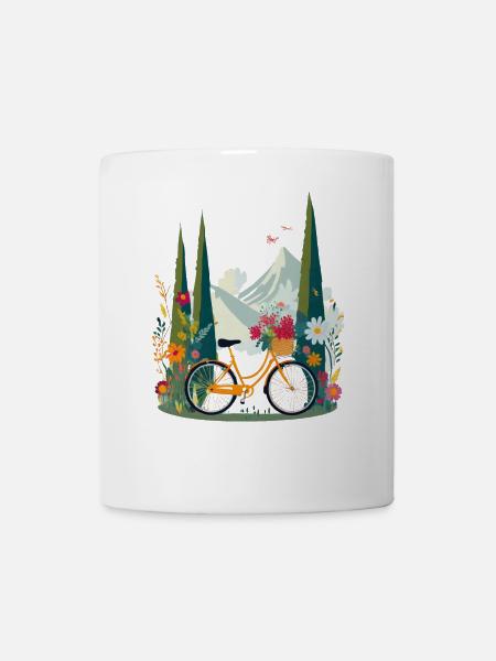 Excursion à vélo - Mug blanc - blanc