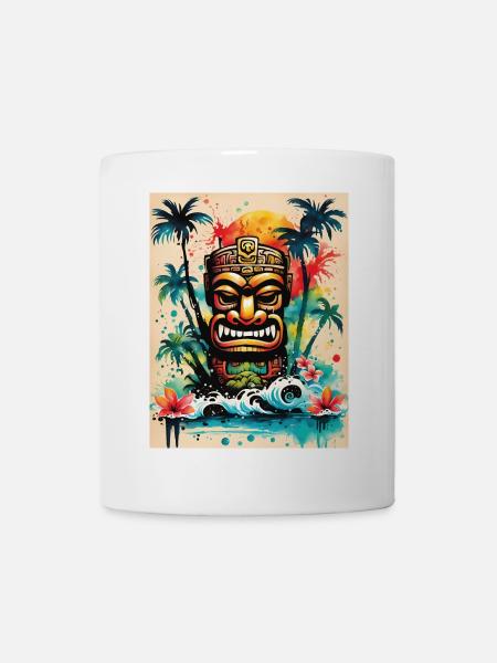 Tiki Splash art - Mug - white