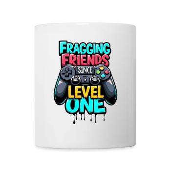 FRAGGING FRIENDS SINCE LEVEL ONE, GAMING - Mug - white - Front