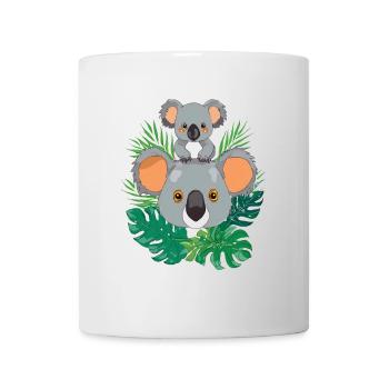 Bébé koala et maman koala - Mug blanc - blanc - Devant