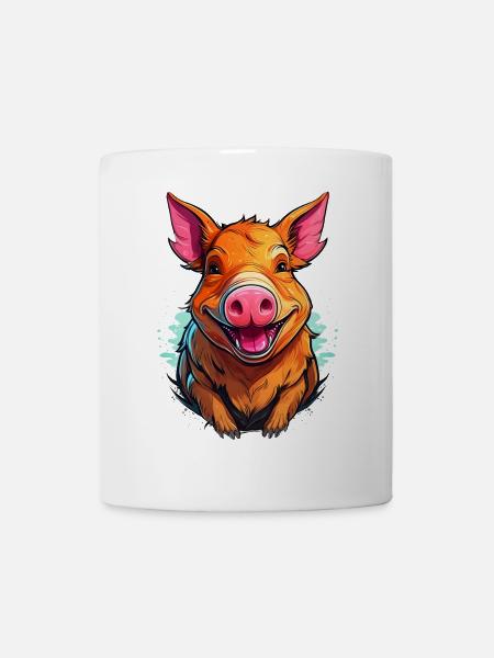 Cochon ou bâtard ? - Mug blanc - blanc