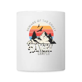 Beware of the hungry camper - Mug - white - Front