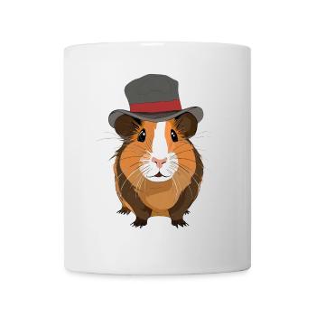 Cute guinea pig with hat - Mug - white - Front