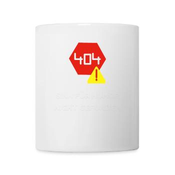 Humor im Code: Eine visuelle Fehlermeldung - Tasse - Weiß - Vorne