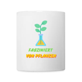 Fasziniert von Pflanzen - Tasse - Weiß - Vorne