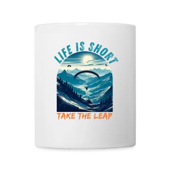 Paraglider over Alpine Mountains - Paraglider Tee - Mug - white - Front
