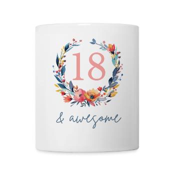 18 ans et génial ! personnalisable - Mug blanc - blanc - Devant
