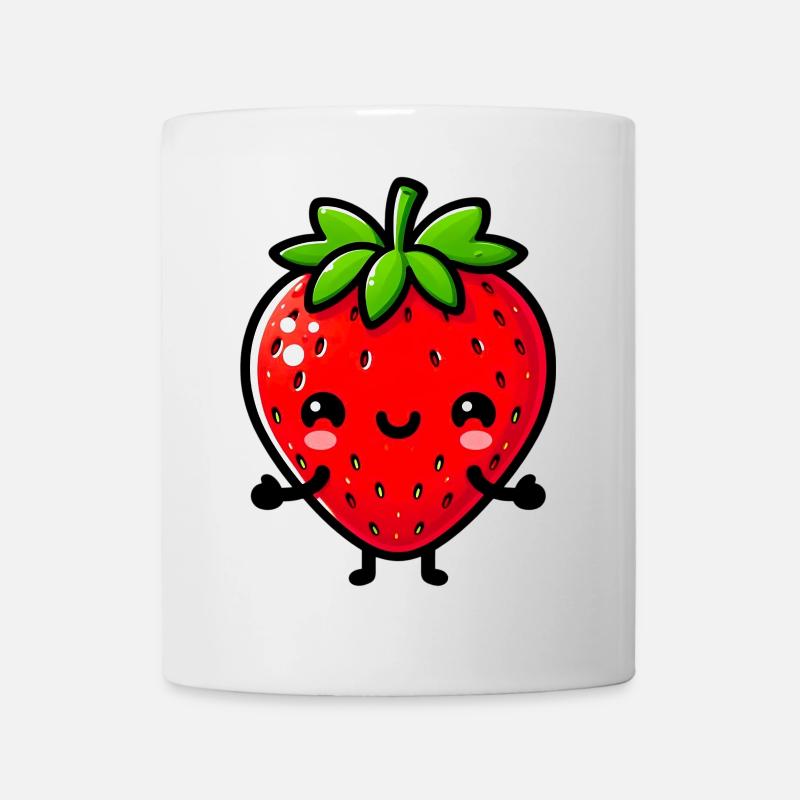 Fraise Fraises - Mug blanc - blanc