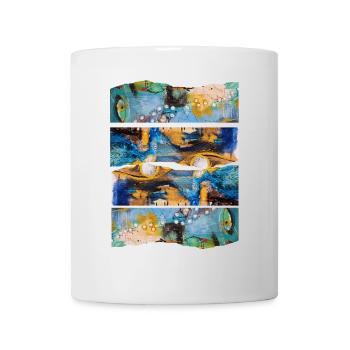 Expression colorée abstraite - Mug blanc - blanc - Devant