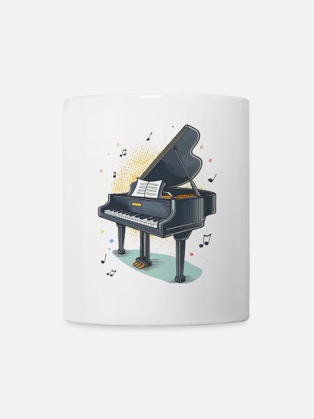 Ein Klavier für Klavierspieler - Tasse - Weiß