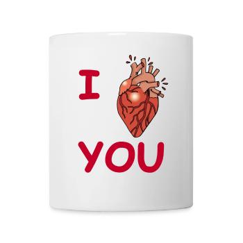 Blutrünstige Liebe (Rot) - Tasse - Weiß - Vorne