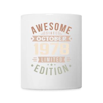 Légende Depuis Octobre 1978 Anniversaire Octobre 1978 - Mug blanc - blanc - Devant