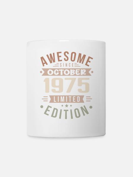 Legende Seit Oktober 1975 Geburtstag Oktober 1975 - Tasse - Weiß