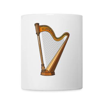 Harfe - Tasse - Weiß - Vorne