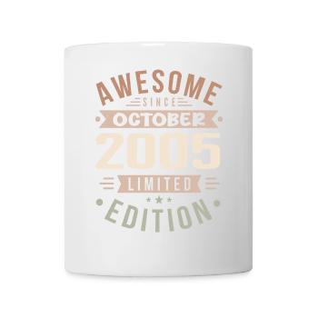 Légende depuis Octobre 2005 Anniversaire Octobre 2005 - Mug blanc - blanc - Devant
