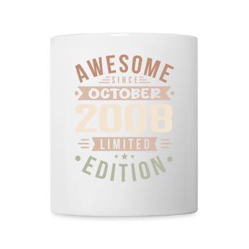 Légende Depuis Octobre 2008 Anniversaire Octobre 2008 - Mug blanc - blanc - Devant