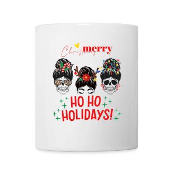 Gothic Schädel  Gemütlicher Weihnachtszauber - Tasse - Weiß - Vorne