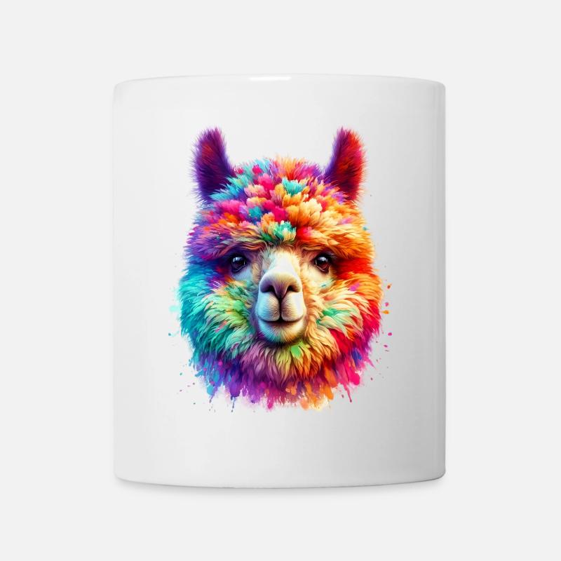 Alpaka - Tasse - Weiß