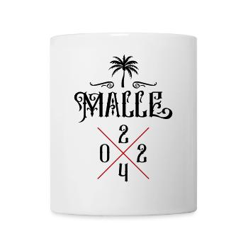 Malle 2024 Palme Mallorca - Tasse - Weiß - Vorne