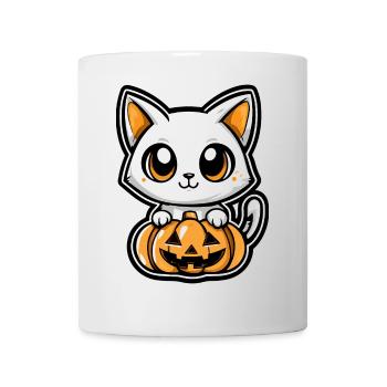 Cat Halloween Cat Comic - Mug - white - Front