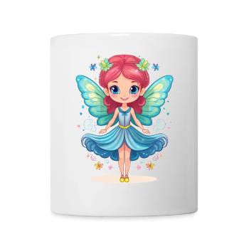 Niedliche Fantasy Fee - Tasse - Weiß - Vorne