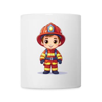 Firefighter illustration for firefighter fans - Mug - white - Front