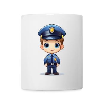 Policeman – Police Illustration - Mug - white - Front