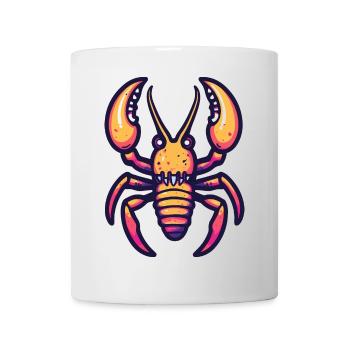 Hummer Krebs Halloween Comic Lustig - Tasse - Weiß - Vorne