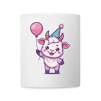Mountain Goat Birthday Comic - Mug - white - Front