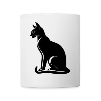 Abessiner Katze - Tasse - Weiß - Vorne