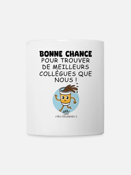 Collègues départ nouveau travail cadeau collègue - Mug blanc - blanc