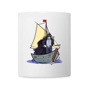 horreur Halloween bateau guerrier guerrier épée - Mug blanc - blanc - Devant