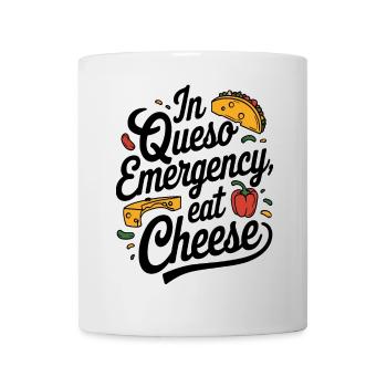 In Queso Emergency Eat Cheese Funny Food Lover - Mug - white - Front