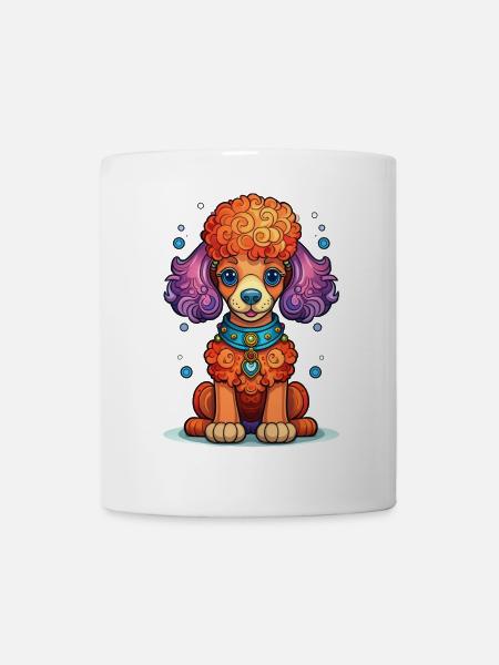 Pudel - Tasse - Weiß