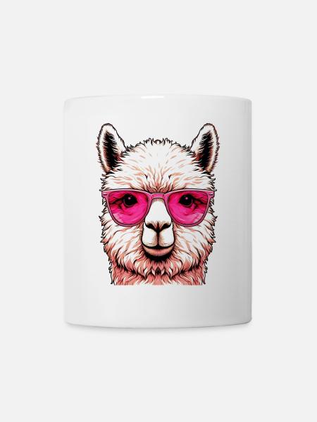 Alpaka - Tasse - Weiß