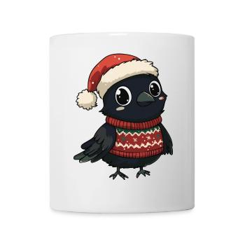 Noël de Corbeau - Mug blanc - blanc - Devant