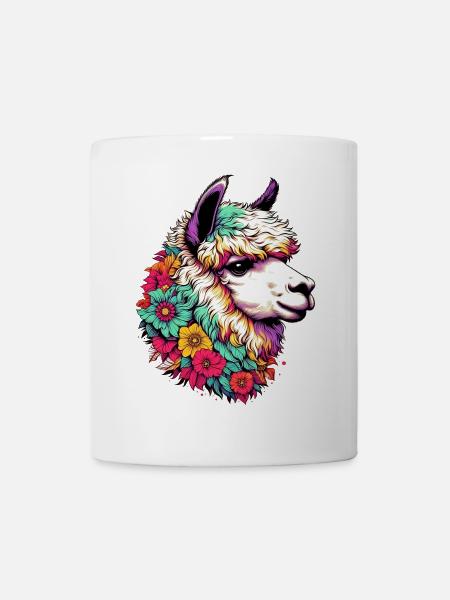 Alpaka - Tasse - Weiß