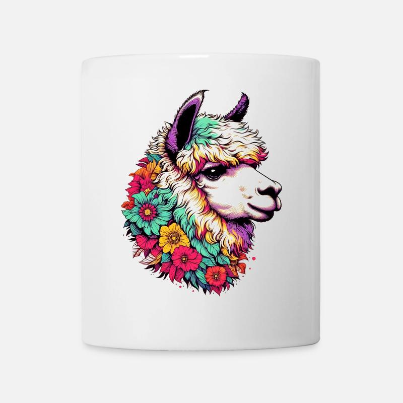 Alpaka - Tasse - Weiß
