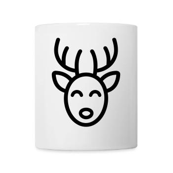 renne de noel - Mug blanc - blanc - Devant