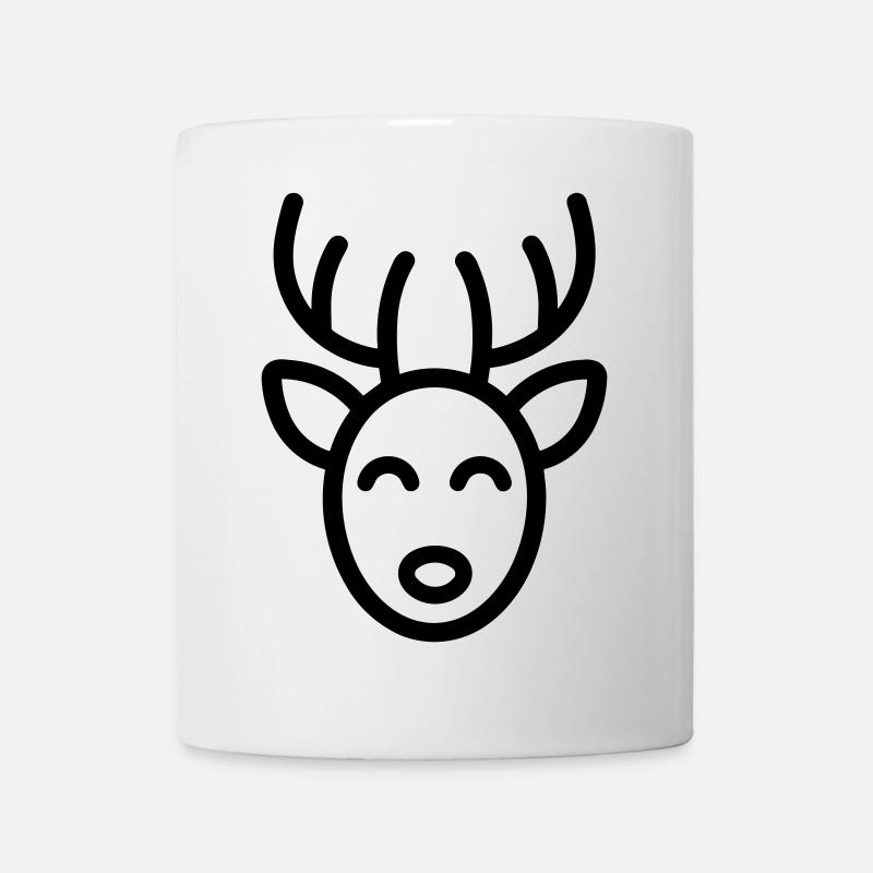 Weihnachtsrentiere - Tasse - Weiß