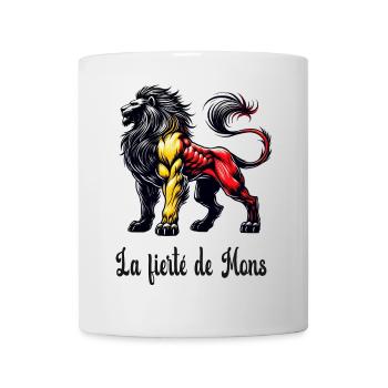 Mons lion flag design - Mug - white - Front