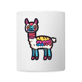 Alpaka Llama Halloween Tier - Tasse - Weiß - Vorne
