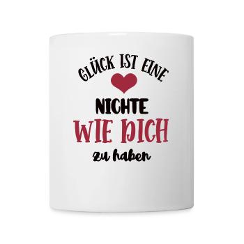 Nichte Patenkind Nichten Patentochter Cousine - Tasse - Weiß - Vorne