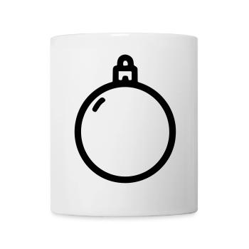 Weihnachtskugel - Tasse - Weiß - Vorne