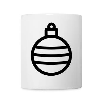 Weihnachtskugel - Tasse - Weiß - Vorne