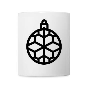 Weihnachtskugel - Tasse - Weiß - Vorne