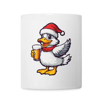 Bière de Noël au canard - Mug blanc - blanc - Devant